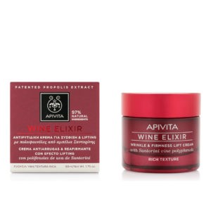 Face Care Apivita – Wine Elixir Wrinkle and Firmness Lift Cream Rich Texture 50ml apivita