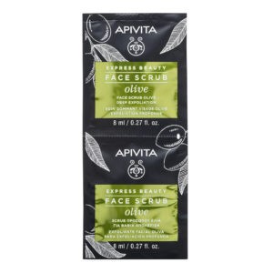 Περιποίηση Προσώπου Apivita Olive Face Scrub Scrub Προσώπου με ελιά για Βαθιά Απολέπιση – 2 x 8ml