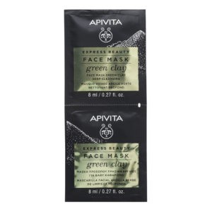 Περιποίηση Προσώπου Apivita Express Beauty Mάσκα Καθαρισμού Με Πράσινο Άργιλο – 2x8ml Apivita - Μάσκα Express Φραγκόσυκο