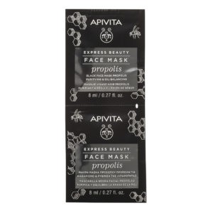 Face Care Apivita – Express Beauty Black Face Mask with Propolis Purifying for Oily Skin 2x8ml Apivita - Μάσκα Express Φραγκόσυκο