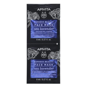 Περιποίηση Προσώπου Apivita Express Beauty Μάσκα Ενυδάτωσης & Προστασίας με Θαλάσσια Λεβάντα – 2x8ml