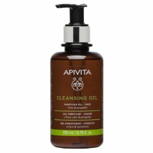 Περιποίηση Προσώπου Apivita Purifying Gel Καθαρισμού για Λιπαρές/Μικτές Επιδερμίδες με Πρόπολη Lime 200ml Apivita Cleansing Promo