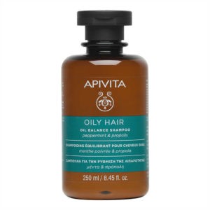 Sampoo-man Apivita – Oil Hair Shampoo Peppermint & Propolis – 250ml Shampoo