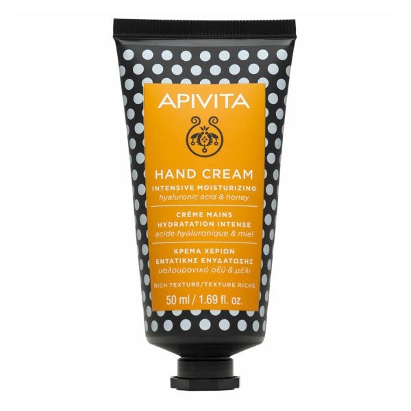 Body Care Apivita Hand Cream Intensive Moisturizing Hyaluronic Acid & Honey – 50ml Apivita - Winter Promo 2022