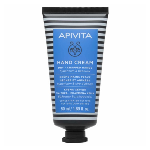Body Care Apivita Hand Cream Dry Chapped Hands Hypericum Beeswax – 50ml Apivita - Winter Promo 2022