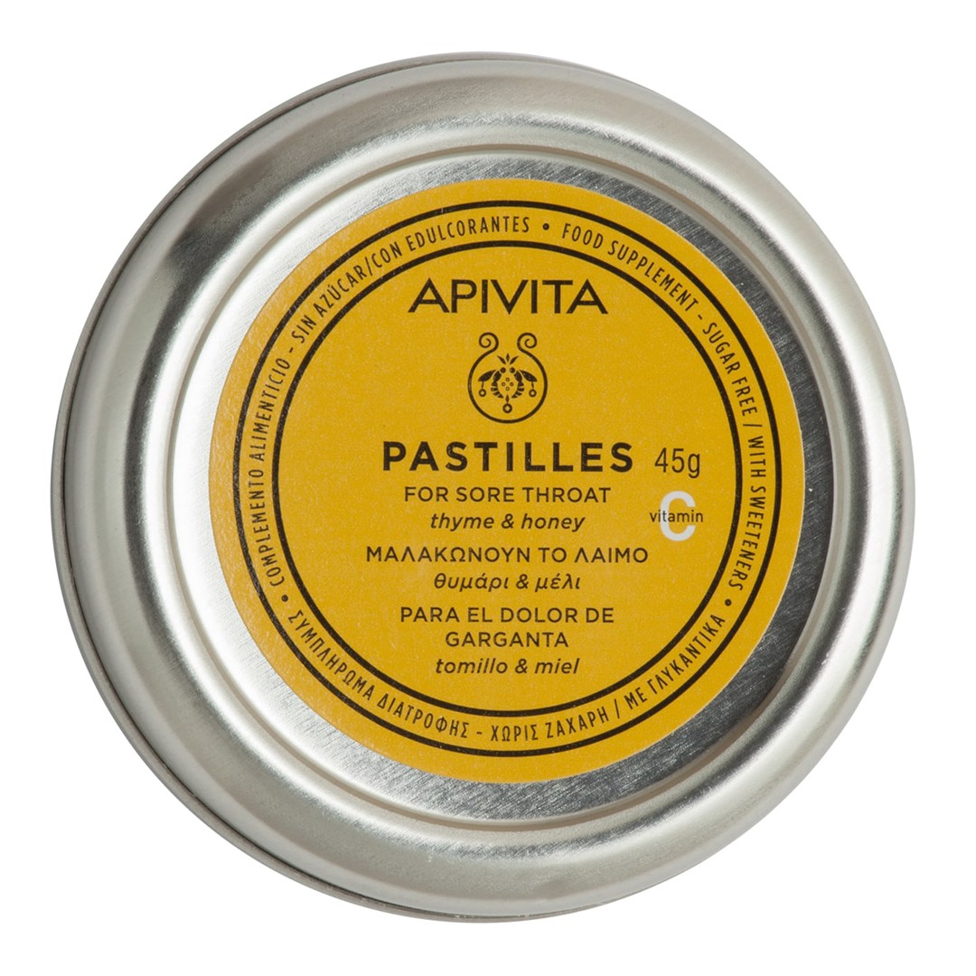 Άνοιξη Apivita Pastilles Παστίλιες με Θυμάρι & Μέλι – 45gr Apivita - Winter Promo 2022