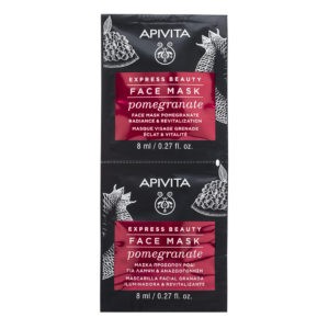 Face Care Apivita Express Beauty Revitalizing & Radiance Face Mask With Pomegranate – 2x8ml