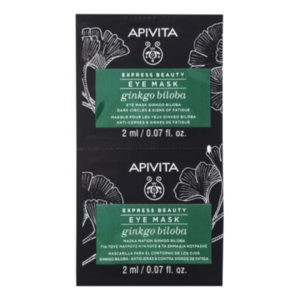 Face Care Apivita Express Beauty Dark Circles & Eye-Puffiness Mask With Ginkgo Biloba – 2x2ml