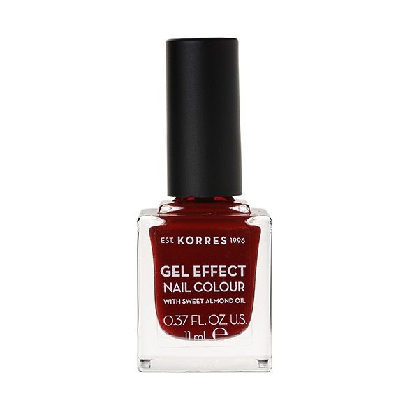 Woman Korres Gel Effect Nail Colour 59 Wine Red – 11ml