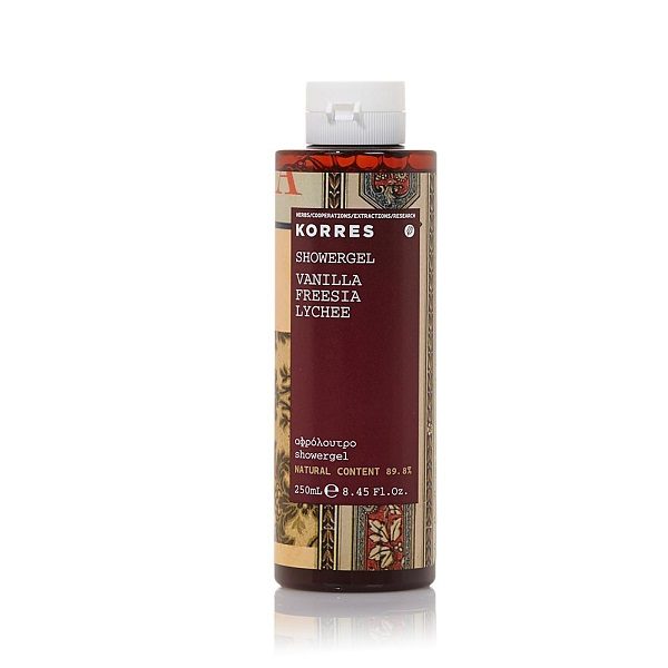 Body Shower Korres Showergel Vanilla Freesia Lychee – 250ml