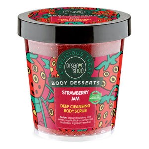 Body Care Natura Siberica – Organic Shop Body Desserts Strawberry Jam Deep Cleansing Body Scrub 450ml Organic Shop - Body Desserts