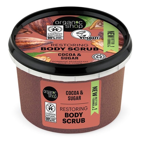 Body Care Natura Siberica – Organic Shop Restoring Body Scrub Chocolate & Sugar 250ml