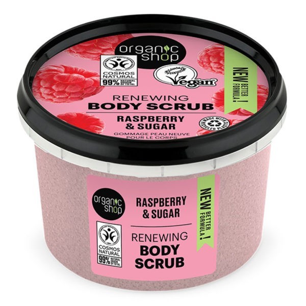 Body Care Natura Siberica – Organic Shop Renewing Body Scrub Rasberry & Sugar 250ml