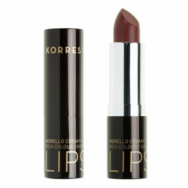 Γυναίκα Korres – Morello Creamy Lipstick No23 Natural Purple Σταθερό / Λαμπερό Αποτέλεσμα 3.5g