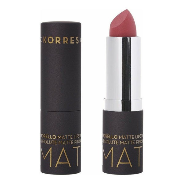 Γυναίκα Korres – Morello Matte Lipstick 23 Natural Purple Ματ κραγιόν με κρεμώδη υφή 3.5ml