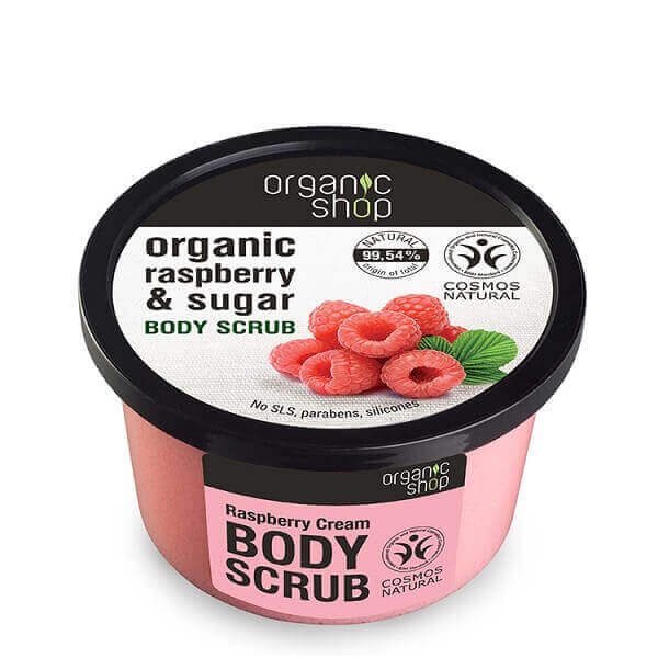 Body Care Natura Siberica Organic Shop – Body Scrub Raspberry Cream – 250ml
