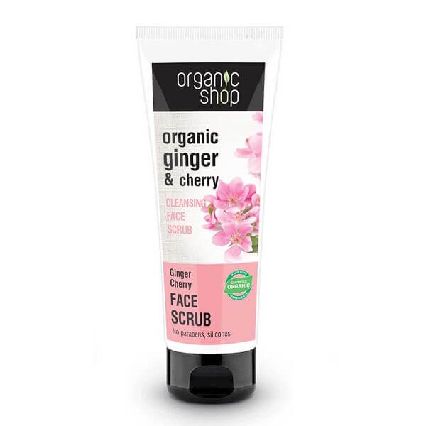 Face Care Natura Siberica Organic Shop Ginger Cherry Cleansing Face Scrub – 75ml