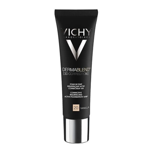 Γυναίκα Vichy Dermablend 3D Correction SPF25 Vanilla 20 – Make up για Λιπαρά ή με Τάση για Ακμή Δέρματα – 30ml Vichy - Dermablend