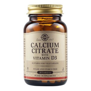 Calcium Solgar – Calcium Citrate with Vitamin D3 250mg – 60tabs Solgar Product's 30€