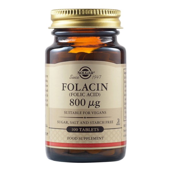 Βιταμίνες Solgar – Φολλικό Οξύ 800mg 100tabs Solgar Product's 30€