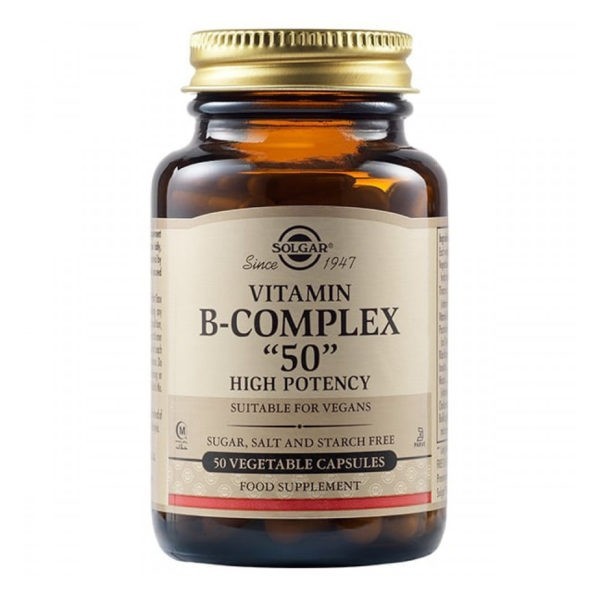 Vitamins Solgar – B-Complex 50mg High Potency 50veg.caps Solgar Product's 30€