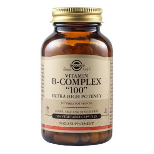 Vitamins Solgar – B-Complex 100mg High Potency – 100veg-caps Solgar Product's 30€