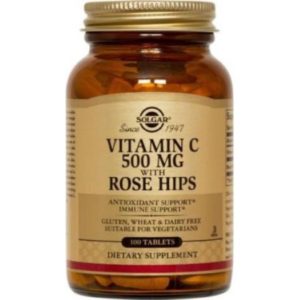 Vitamins Solgar – Vitamin C 500mg with Rose Hips – 100tabs Solgar Product's 30€