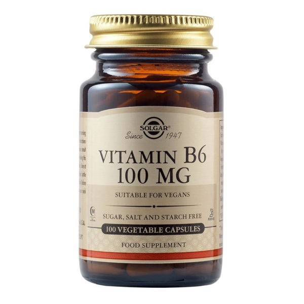 Vitamins Solgar – Vitamin B6 (Pyridoxin) 100mg – 100veg.caps Solgar Product's 30€