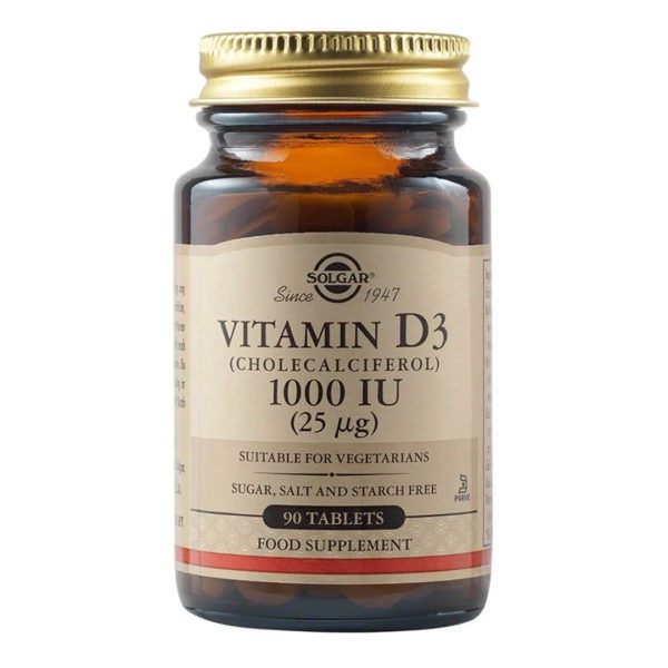 Vitamins Solgar – Vitamin D3 1000IU 25mg – 90tabs Solgar Product's 30€