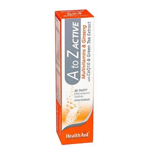 Immune Care Health Aid A To Z Active Multivitamins & Ginseng 20 Effervent Tabs