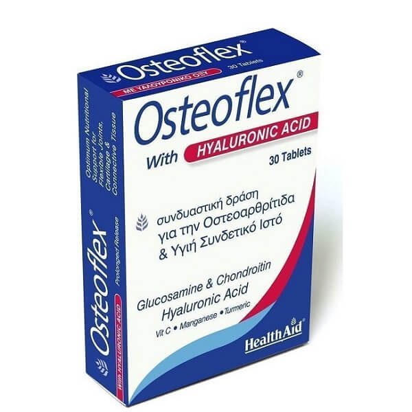 Sport - Injuries Health Aid Osteoflex with Hyaluronic Acid for Osteoarthritis and Healthy Tissue 30 Tabs OSTEOFLEX