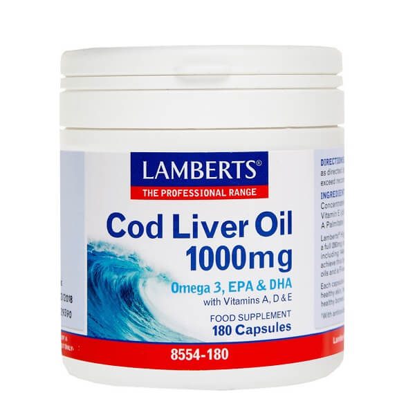 Sport - Injuries Lamberts – Cod Liver Oil 1000mg – 180caps