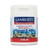 Βιταμίνες Lamberts – Φυσικής Μορφής Βιταμίνη E 400iu (268mg) 60 Caps