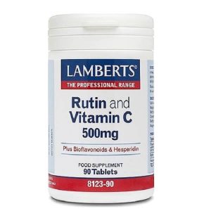 Health Immune System Lamberts – Rutin & Vitamin C & Bioflavonoids 500mg – 90tabs
