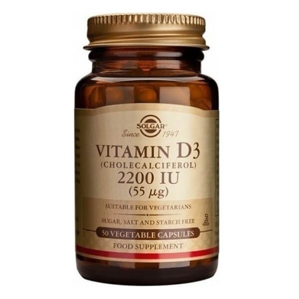 Vitamins Solgar – Vitamin D3 2200IU 55 mg 50veg.caps Solgar Product's 30€