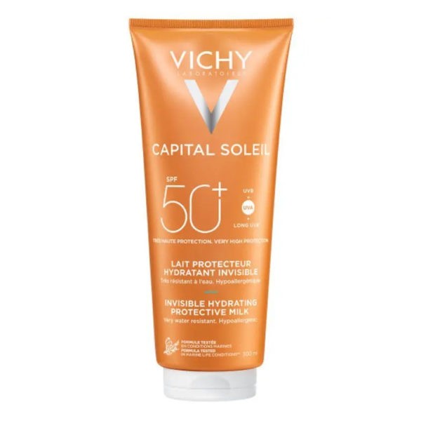 Αντηλιακά Προσώπου Vichy – Capital Soleil Fresh Protective Milk Αντηλιακό Γαλάκτωμα για Πρόσωπο και Σώμα SPF50+ 300ml Vichy Capital Soleil