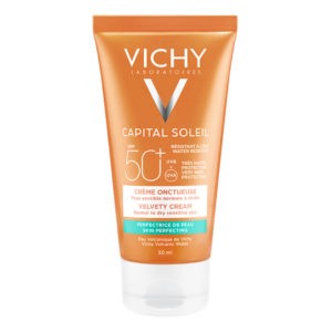 Αντηλιακά Προσώπου Vichy – Vichy Ideal Soleil Αντηλιακή Κρέμα Προσώπου SPF50+ για Βελούδινη Επιδερμίδα 50ml Vichy Capital Soleil
