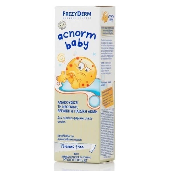 Ευαίσθητο Δέρμα Παιδιού Frezyderm AC-Norm Baby – Απαλή Κρέμα για τη Νεογνική, Βρεφική & Παιδική Ακμή 40ml Frezyderm Baby Line