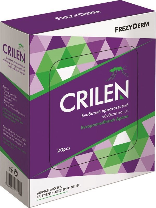 4Εποχές Frezyderm – Εντομοαπωθητικά Μαντηλάκια 20×18 20τμχ FREZYDERM Crilen