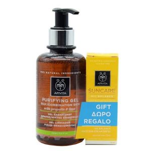 Apivita -Gel Καθαρισμού Λιπαρές/Μεικτές Επιδερμίδες με Πρόπολη & Κίτρο 200ml & ΔΩΡΟ Suncare Oil Balance 15ml Ακμή - Λιπαρότητα Apivita -Gel Καθαρισμού Λιπαρές/Μεικτές Επιδερμίδες με Πρόπολη & Κίτρο 200ml & ΔΩΡΟ Suncare Oil Balance 15ml