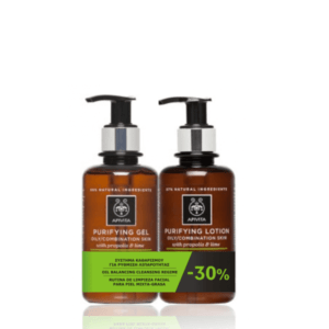 Apivita Promo Purifying Gel Καθαριστικό Προσώπου για Λιπαρές/Μικτές – 200ml & Purifying Lotion Τονωτική Λοσιόν – 200ml Γυναίκα Apivita Promo Purifying Gel Καθαριστικό Προσώπου για Λιπαρές/Μικτές – 200ml & Purifying Lotion Τονωτική Λοσιόν – 200ml