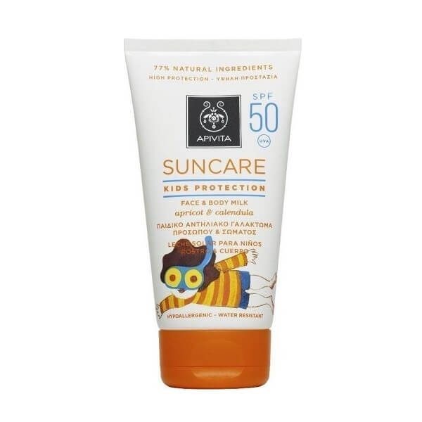 Summer Apivita – Suncare Kids Protection Face και Body Milk SPF50 150ml Apivita Suncare