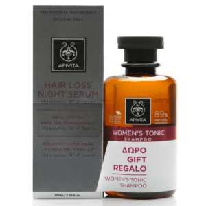 Apivita Promo Hair Loss Night Serum Ορός Νύχτας κατά της Τριχόπτωσης 150ml & ΔΩΡΟ Τονωτικό Σαμπουάν για Γυναίκες 250ml Γυναίκα Apivita Promo Hair Loss Night Serum Ορός Νύχτας κατά της Τριχόπτωσης 150ml & ΔΩΡΟ Τονωτικό Σαμπουάν για Γυναίκες 250ml