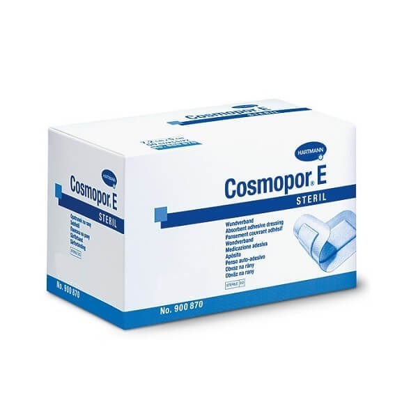 Gauze Compresses - Bandages Hartmann – Cosmopor E Steril Absorbent Adhesive Dressing 20x8cm – 25pcs