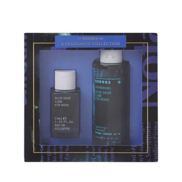 Sets & Special Offers Korres Eau de Toilette Blue Sage -Lime – Fir Wood Fragrance 50ml & Gift Blue Sage – Lime – Fir Wood Showergel 250ml