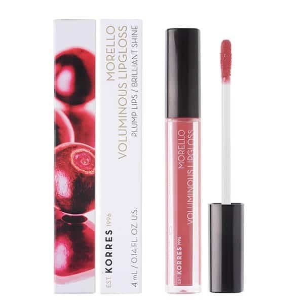 Lips Korres Morello Voluminous Lip Gloss No16 Blushed Pink 4ml