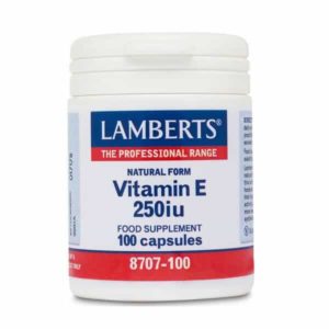 Βιταμίνες Lamberts – Σκεύασμα φυσικής Βιταμίνης Ε 250iu – 100caps
