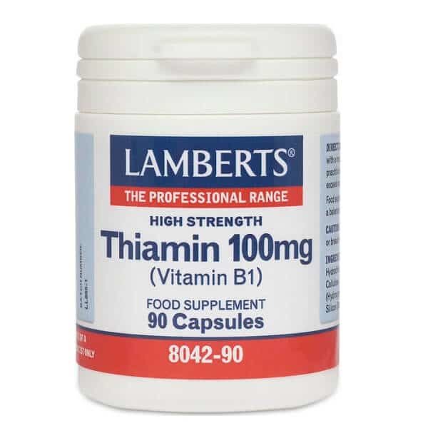 Βιταμίνες Lamberts – Θειαμίνη (βιτ.Β1) 100mg – 90caps