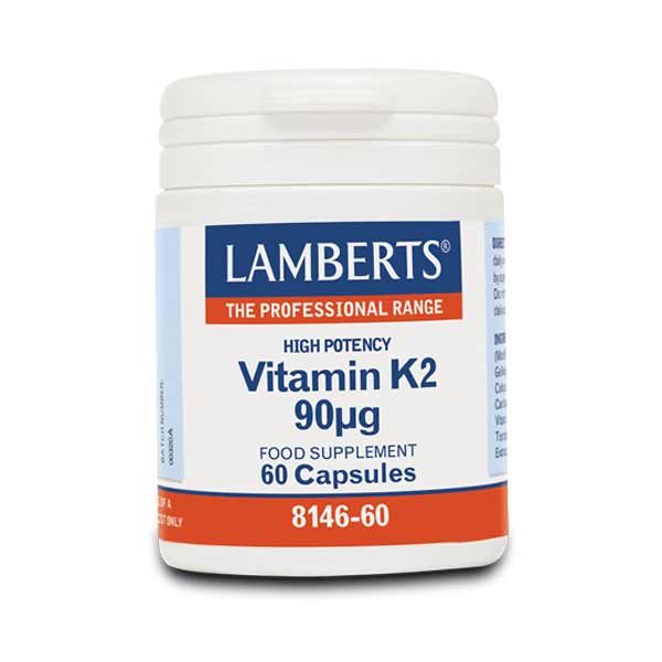Βιταμίνες Lamberts – Συμπλήρωμα Βιταμίνης K2 (90mg) – 60caps