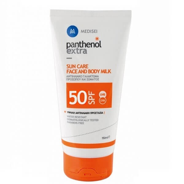 Περιποίηση Προσώπου Medisei – Αντηλιακό Γαλάκτωμα για Πρόσωπο & Σώμα SPF50 – 150ml Medisei Panthanol Extra Face Sunscreen